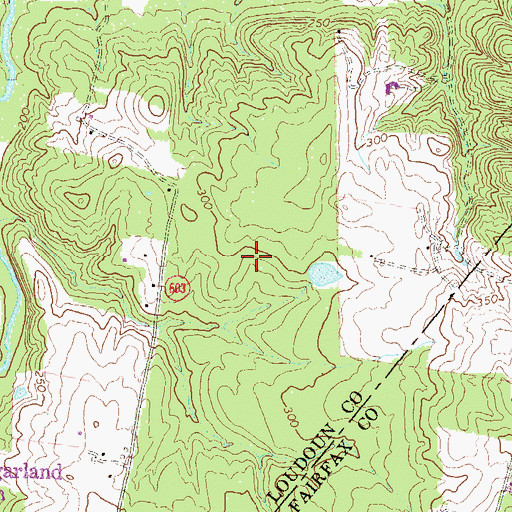 Topographic Map of Lowes Island Community Center, VA