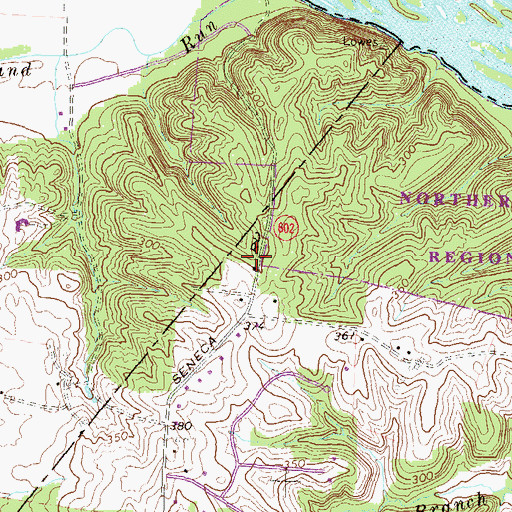 Topographic Map of Estates Community Center, VA