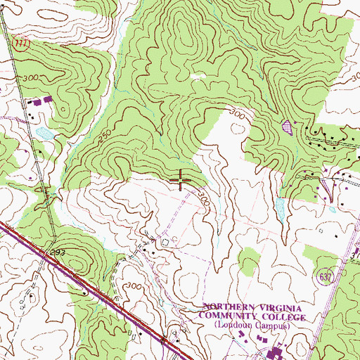 Topographic Map of Westlakes Community Center, VA