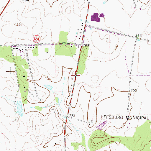 Topographic Map of Congregation Sha'are Shalom, VA
