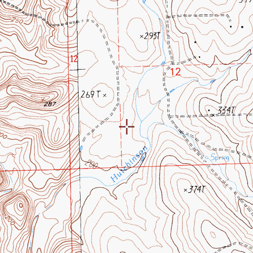 Topographic Map of Wellman Creek, CA