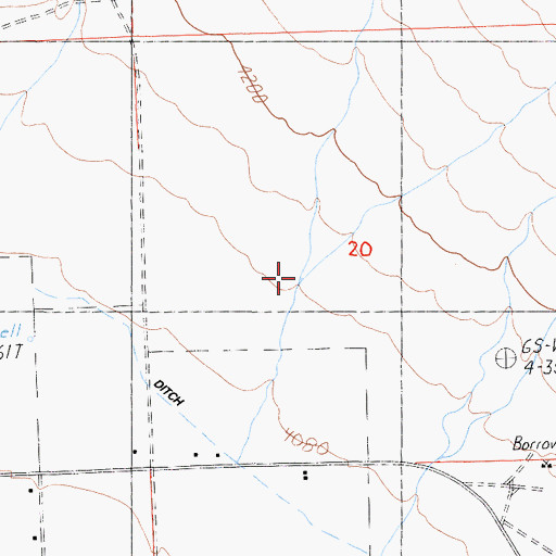 Topographic Map of Wendel Canyon, CA