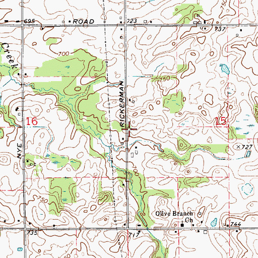 Topographic Map of Swem Grave, MI