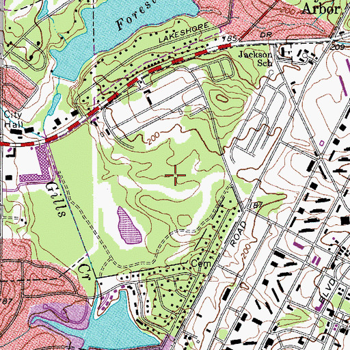 Topographic Map of Gregg Park, SC