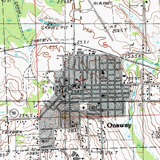 Topographic Map of Little Traverse Primary Care, MI