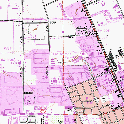 Topographic Map of West Branch Llagas Creek, CA