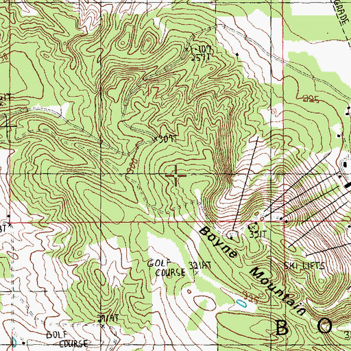 Topographic Map of Wesley O Ski Trail, MI