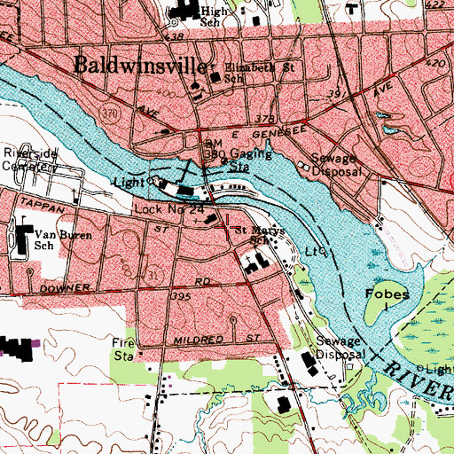 Topographic Map of Beacon Gospel Tabernacle, NY