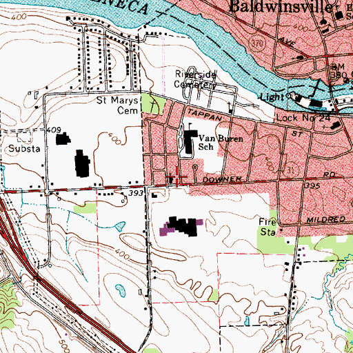 Topographic Map of Community Wesleyan Church, NY
