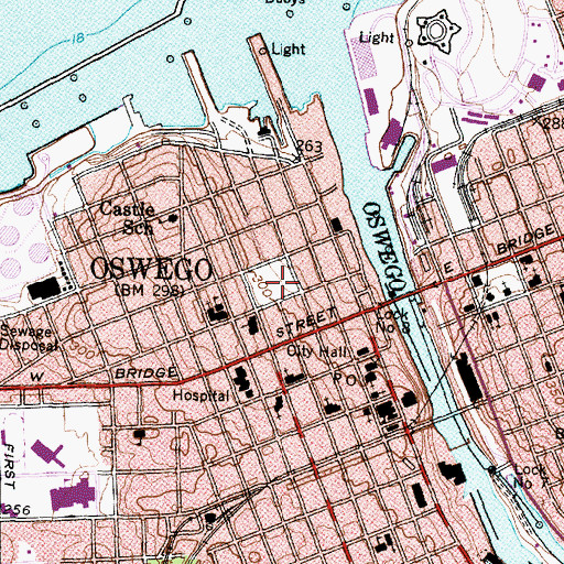 Topographic Map of Franklin Park, NY