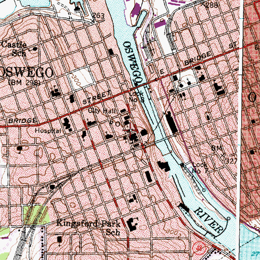 Topographic Map of First Church of Christ Scientist, NY