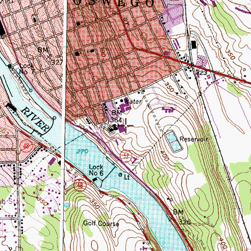 Topographic Map of Saint Francis Hall, NY