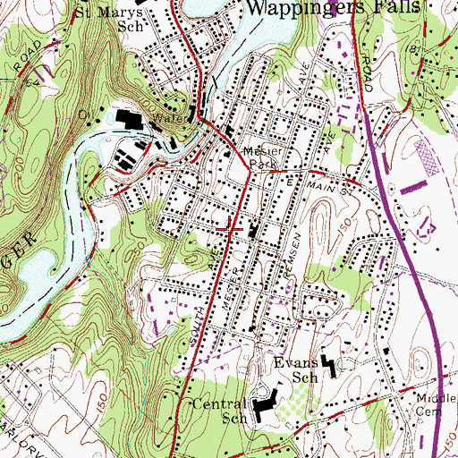 Topographic Map of W T Garner Engine Company 1, NY