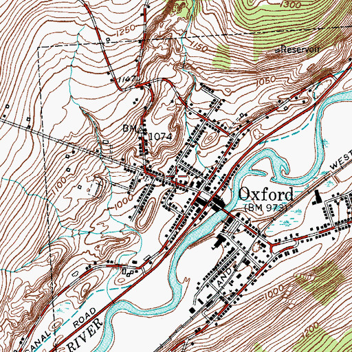 Topographic Map of Saint Joseph's Roman Catholic Church, NY