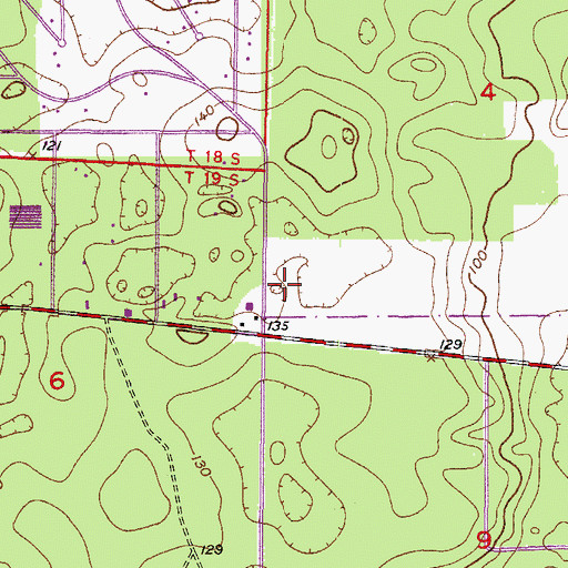 Topographic Map of Citrus County Fire Rescue Station 23, FL