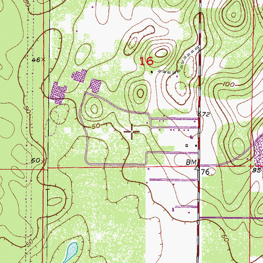 Topographic Map of Lecanto County Government Building, FL