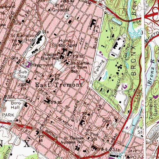 Topographic Map of Garden of Happiness, NY