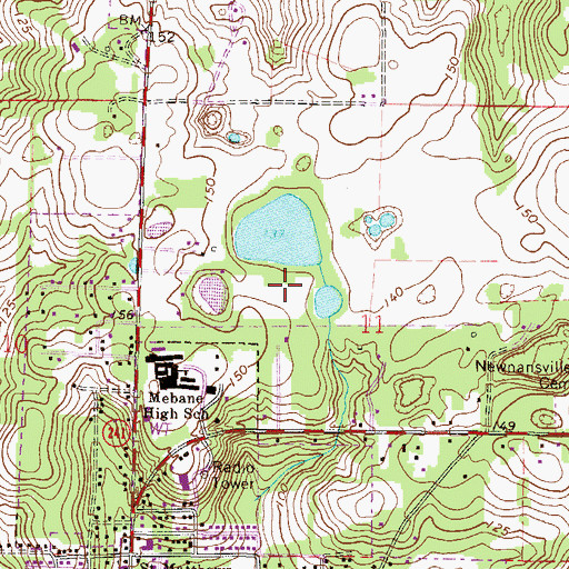 Topographic Map of Central Florida Community College-Citrus County Campus, FL