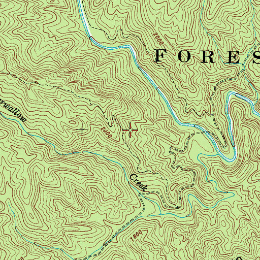 Topographic Map of Gorges State Park, NC