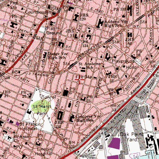 Topographic Map of Isla Verde Garden, NY
