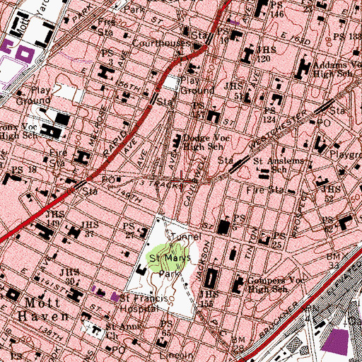 Topographic Map of Eagle Slope, NY