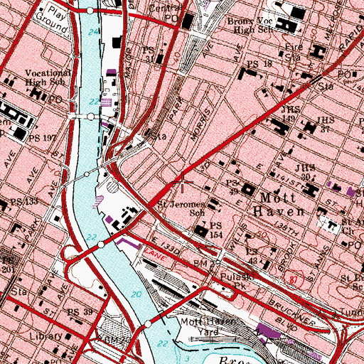 Topographic Map of Graham Triangle, NY
