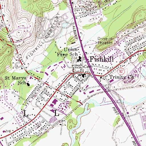Topographic Map of Van Wyck Hall, NY
