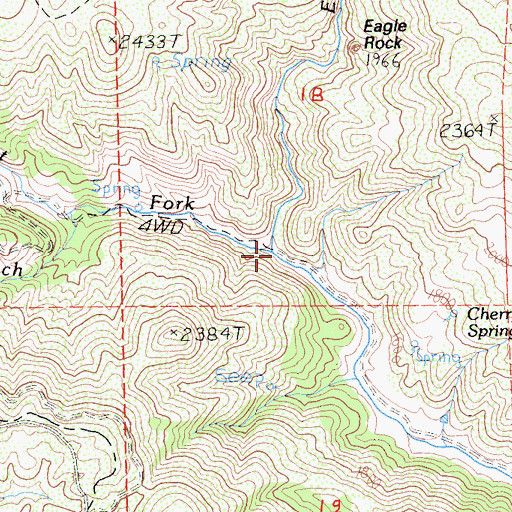 Topographic Map of West Fork Sulphur Creek, CA