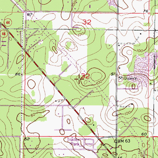 Topographic Map of Saint Michael the Archangel Greek Orthodox Church, FL