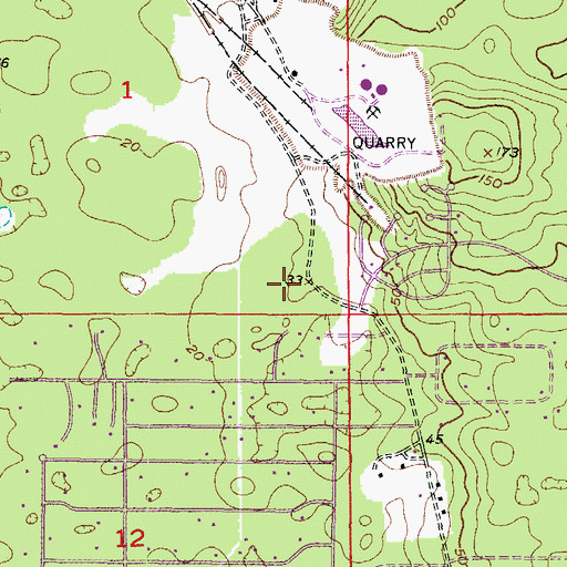 Topographic Map of Rock Crusher Elementary School, FL