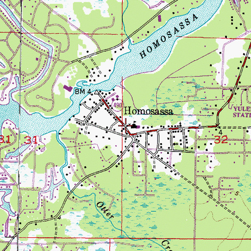 Topographic Map of The Church of Jesus Christ, FL