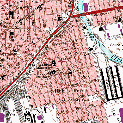 Topographic Map of Julio Carballo Field, NY