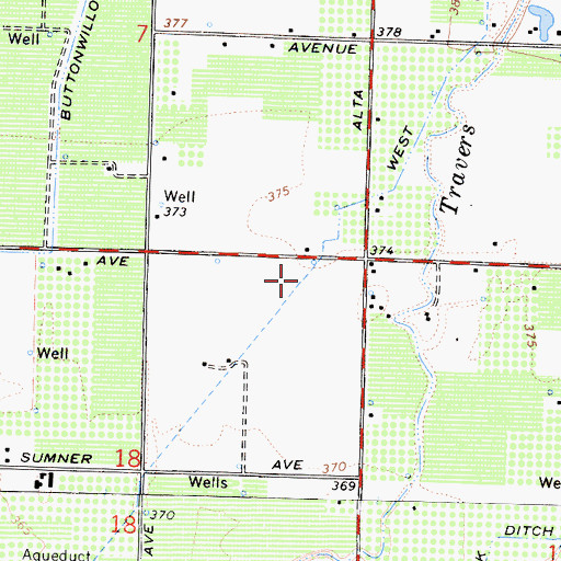 Topographic Map of West Gould Ditch, CA