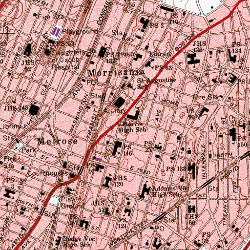 Topographic Map of Franklin Memorial Garden, NY