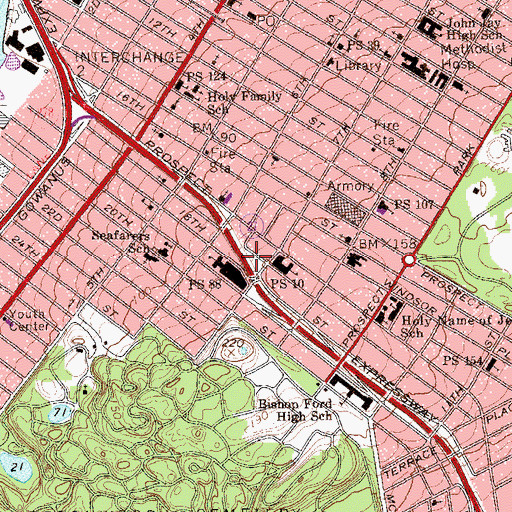 Topographic Map of Detective Joseph Mayrose Park, NY