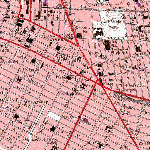 Topographic Map of North Pacific Playground, NY