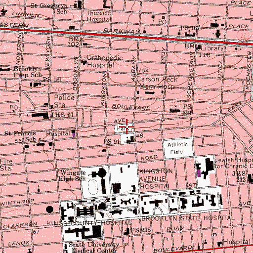 Topographic Map of Hamilton-Metz Field, NY