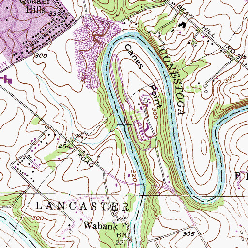 Topographic Map of Fox Rill, PA