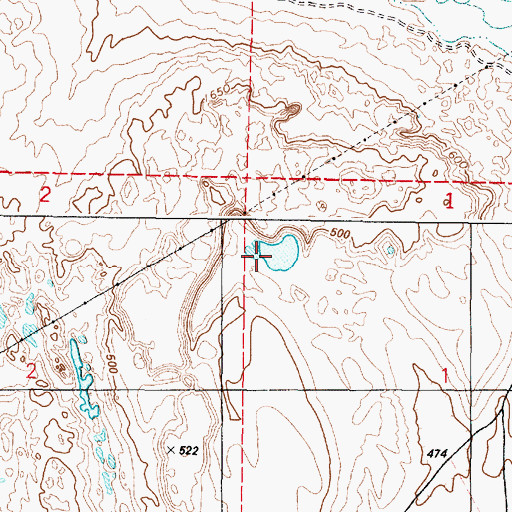 Topographic Map of Red Lake, WA