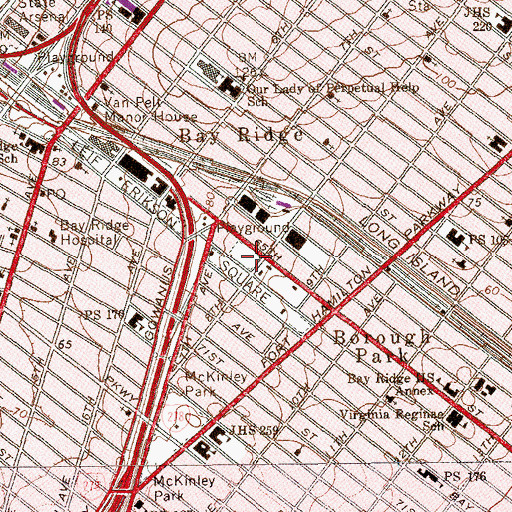 Topographic Map of Dustbowl, NY