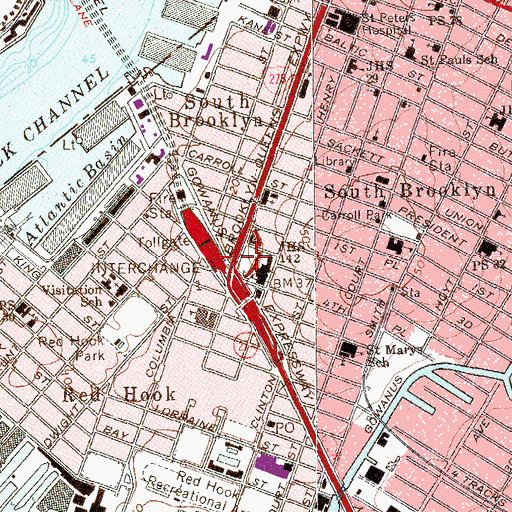 Topographic Map of Dimattina Playground, NY