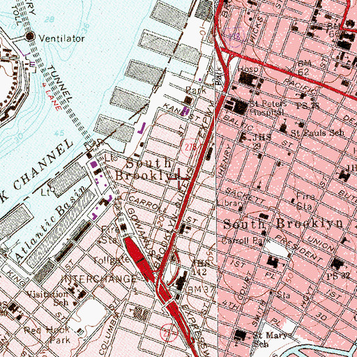 Topographic Map of Human Compass Garden, NY