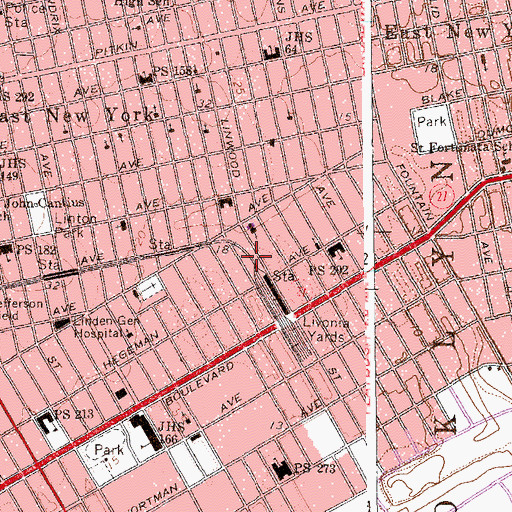 Topographic Map of Elton Playground, NY
