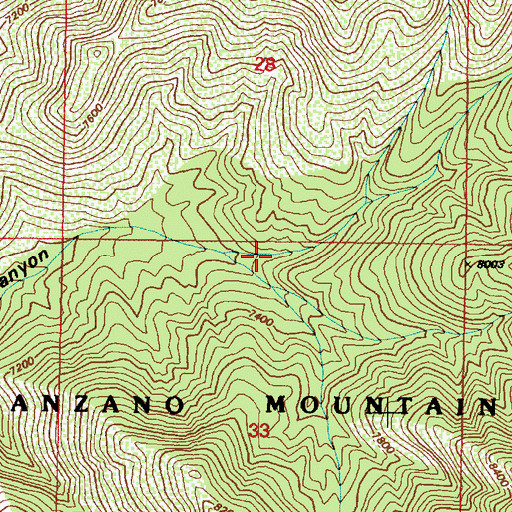 Topographic Map of Yellowstone Trail, NM
