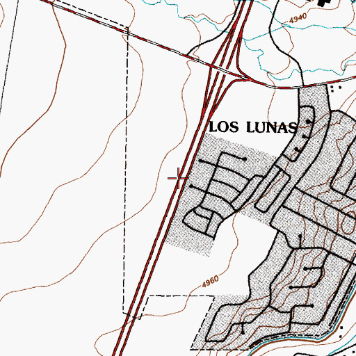 Topographic Map of Artistic Park, NM