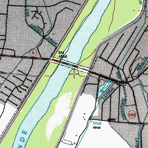 Topographic Map of River Park, NM