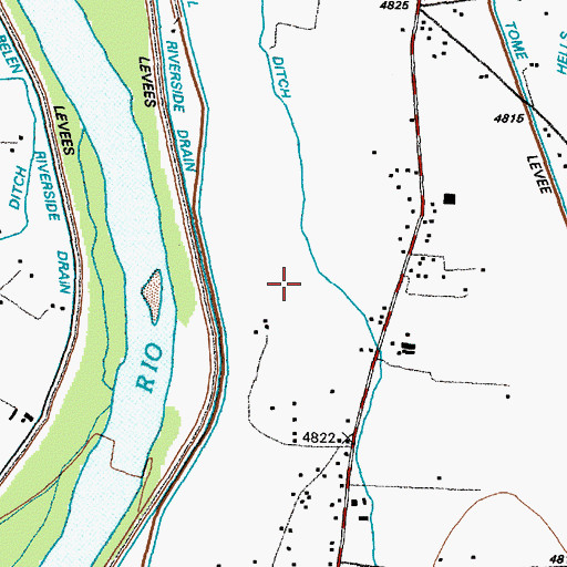Topographic Map of UNM Valencia Branch, NM