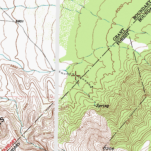 Topographic Map of Salas Trail, NM