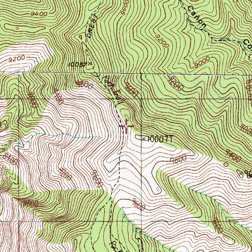 Topographic Map of Monzano Creek Trail, NM