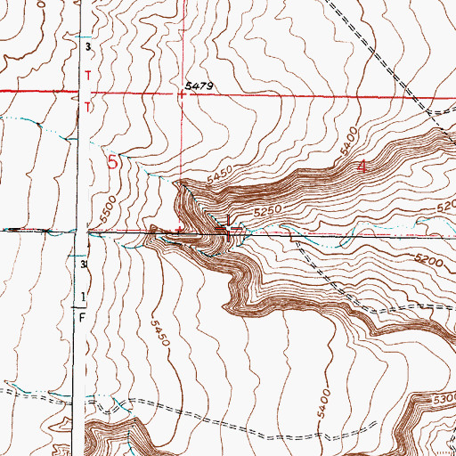 Topographic Map of North Rinconada Arroyo, NM
